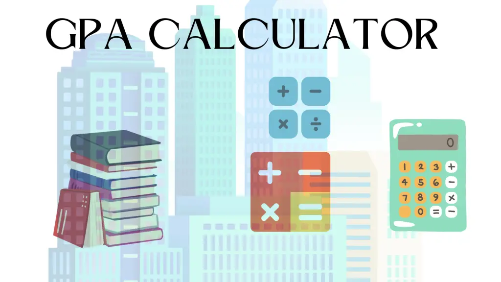 High School GPA Calculator interface showing weighted and unweighted grade processing
