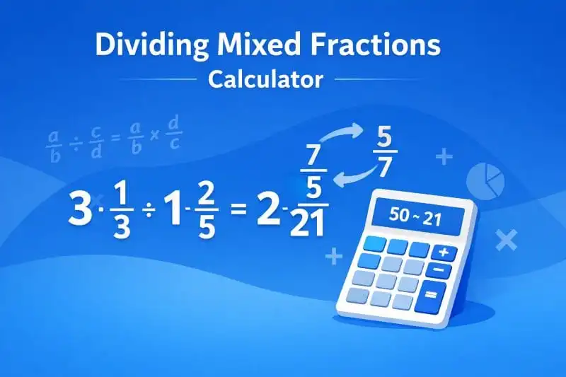 High precision mixed number calculator processing mathematical fraction equations step-by-step