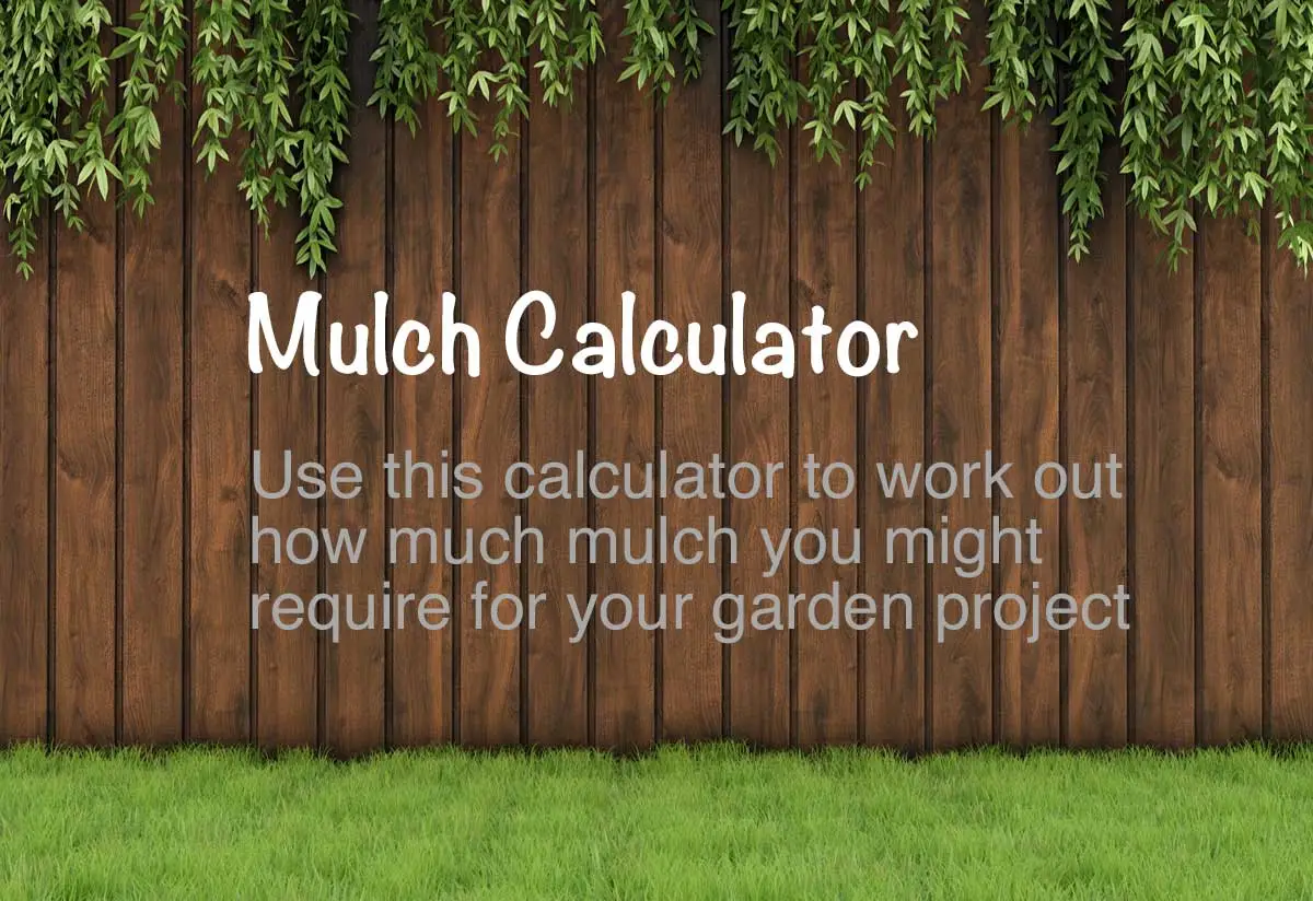 Digital Mulch Calculator tool interface breaking down cubic yard coverage